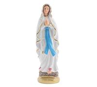 DIYEAH Figurine Vierge en Résine 18 Cm, Décoration Religieuse Catholique, Ornement Intérieur pour Bureau Et Maison, Présent Chrétien Unique, Statue Détaillée sans Accessoires