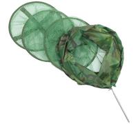 DIYEAH Filet de Pêche à Mailles Fines Pliable 30x145 Cm Cadre en Acier Inoxydable Renforcé Filet de Repérage et Protection des Poissons Pêche en Plein Air Style Aléatoire