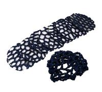 DIYEAH Filets à Cheveux Invisibles Élastiques pour Danseuse Lot de 8 Filets Bleu Marine Grand Maillage à Cheveux pour Chignon de Ballet et Coiffure Sportive Accessoire Respirant