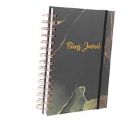 DIYEAH Fitness Spirale Journal pour Entraînement Régime Noir pour Atteindre Vos Objectifs de Santé