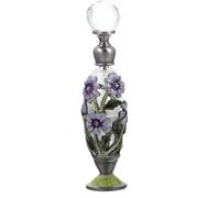 DIYEAH Flacon Huile Essentielle en Verre 7 Ml Vintage Coloré, Bouteille Vide Chic et Délicate pour Échantillon de Parfum, Accessoire Parfum Portable et Décoration Élégante