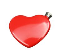 DIYEAH Flasque Acier Inoxydable Forme Cœur Mini Gourde Portable Pratique pour pour Camping Randonnée et Sorties Plein Air
