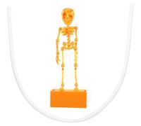 DIYEAH Fontaine à Bulles Squelette Dansant, Ornement de Fontaine à Bulles | Figurine de squelette d'Halloween, machine à bulles pour aquarium, décoration de crâne animé imprimée en 3D sous-marine.