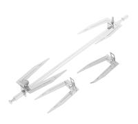 DIYEAH Fourchette à Poulet Rôti Inoxydable avec Tige Outil Résistant Haute Température pour Barbecue Four et Friteuse Air Accessoires Ustensiles Cuisine pour Grillade et Camping