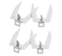 DIYEAH Fourchettes à Poulet Rôti en Acier Inoxydable Kit de Rôtisserie 4 Pièces Vis Accessoires pour Friteuse à Air Chaud Barbecue et Cuisson Maison Fourche à Pointes pour Viande et