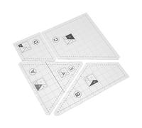 DIYEAH Gabarit de Couture Simple et Pratique Facile à Transporter pour Patchwork en Acrylique Règle Carrée Modèles pour Édredon, Kit de Couture pour Patchwork