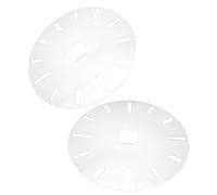 DIYEAH Gabarit d'Incrustation pour Cadran d'Horloge en Acrylique Lot de 2 Pochoirs Circulaires pour Défonceuse pour Travail du Bois DIY Décoration Murale et Précision Horlogère