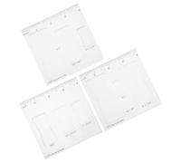 DIYEAH Gabarits pour Défonceuse en Acrylique 7 Mm, Lot de 3, Accessoires pour Travail du Bois, Modèles D'arcs pour Incrustation Décorative, Compatibles Table de Défonceuse, Fournitures