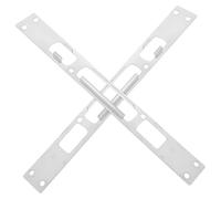 DIYEAH Gâche de Porte pour Porte Extérieure en Acier Inoxydable 1,2 Mm, Plaque de Réparation Métallique Renforcée, Lot de 2 Pièces, Renforcement Serrure Entrée Résidentielle et Commerciale