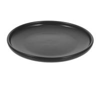 DIYEAH Gamelle pour Chat en Céramique Noire, Assiette Ronde Peu Profonde pour Chatons et Petits Chiens, Bol D’Alimentation Facile à Nettoyer, Résistant aux Morsures, Adapté pour Nourrir