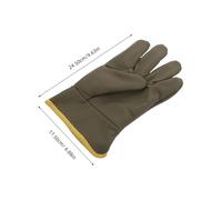 DIYEAH Gants de Soudure Résistants à Haute Température pour Soudeurs Chauffeurs et Pompiers Protection Complète la Chaleur et Abrasion Ergonomiques et Polyvalents pour Barbecue et Travail