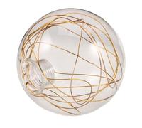 DIYEAH Glass Globe Lamp Shade Fitter Transparent Aluminum Wire Pendant Ceiling Light Cover For Even Diffused Illumination And Modern Décor