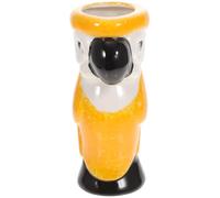 DIYEAH Gobelet et Décoration Unique Tiki en Porcelaine Forme Perroquet Jaune Stabilité pour Bar et Restaurant pour Fête Hawaïenne