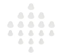 DIYEAH Godets D'encre pour Tatouages en Silicone Blanc, Petit et Moyen, Lot de 200 Pièces - Supports de Pigments Hygiéniques Réutilisables pour Usage Professionnel et Studio