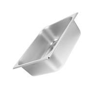 DIYEAH Grand Plat Inox Buffet Bac Gastronorme Cuisine Familiale et Restauration Réutilisable