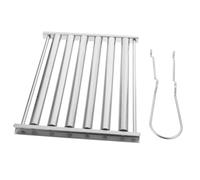 DIYEAH Grill Rack Acier Inoxydable avec Rouleau à Saucisses et Pince de Barbecue pour Camping Outil Complet pour Griller Plein Air Résistant et Facile à Nettoyer