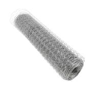 DIYEAH Grillage à Poulailler Galvanisé, Filet de Clôture Hexagonal en Fer Argenté, Maille 0,6 Pouce, Rouleau 15,7x157 Pouces, pour Enclos de Poules et Jardin