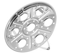 DIYEAH Grille de Cuisson Vapeur Circulaire, Panier Vapeur en Acier Inoxydable Argenté, Double Couche, Trépied, Démontable, pour Légumes et Aliments, Cuisson et Mise en Conserve