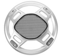 DIYEAH Grille de Haut-Parleur en Métal Argenté Rond 8 Pouces Maille de Précision pour Protection la Poussière, pour Home Cinéma et Usage Extérieur