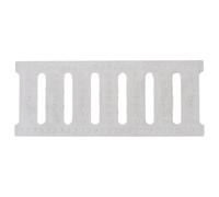 DIYEAH Grille d'évacuation des eaux pluviales, couvercle de caniveau | Grille de drainage extérieure pour jardin, terrasse et allée, légère et robuste, facile d'entretien, design moderne