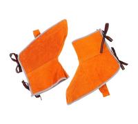 DIYEAH Guêtres de Soudage Cuir Résistant Chaleur Protection pour Soudeur Couvre Durables pour Sécurité Lors de Soudage et Découpage