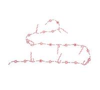 DIYEAH Guirlande de Noël Perles et Blanches Décor Suspendu Forme de Sucre pour Sapin Porte Mur et Cheminée Ornement