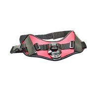 DIYEAH Harnais de Poitrine pour Chien Réglable 360° Sangle Confortable pour Randonnée et Activités Extérieures Support de Sangle en Nylon Noir pour Animaux de Compagnie