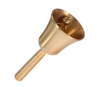DIYEAH Hochet de Noël clochette de noël cloche des bureaux de réception cloche à main cloche de loche de service cloche forte appeler la cloche cloches de poche laiton Golden