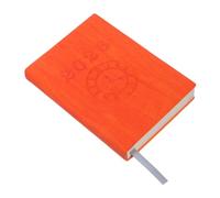 DIYEAH Horaire 2026 Agenda Journalier Livre De Calendrier Carnet De Voyage Cahier De Planification D'études Organisateur De Planificateur De Travail Organiseur Agenda Pu Orange