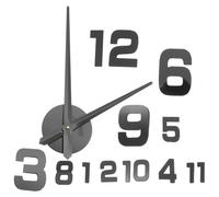 DIYEAH Horloge Murale en Acrylique Silencieuse DIY, Grosse Noire