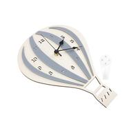 DIYEAH Horloge Murale Silencieuse Garçon Fille Déco Chambre Ballon Montgolfière Décoration Murale Garçon Fille Pratique Couleur