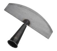 DIYEAH Houe de Jardin pour Désherber en Acier Manganèse Noir | Lame Large Épaissie, Poignée Courbe Antidérapante, Monobloc sans Soudure, pour Rangs Verger et Potager