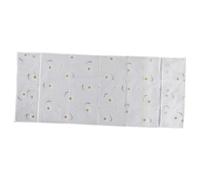 DIYEAH Housse Anti-poussière pour Lave-linge et Climatiseur avec Poches de Rangement, Imperméable en Peva, Design Marguerite, Double Porte, 54x130 Cm