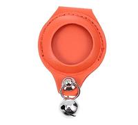 DIYEAH Housse de Protection pour Traceur de Petits Animaux Étui Compatible avec Air Tag Couleur Orange Durable et Élégant pour Chats et Chiens