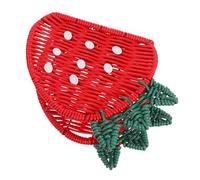 DIYEAH Imitation Rattan Napkin Holder Freestanding Tissue Dispenser Durable Paper Napkin Basket With Stylish Design For Dining Table And Office Decor