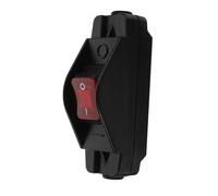DIYEAH Interrupteur à Bascule avec Bouton Rouge Lumineux Commutateur Momentané pour Moteur Dc Inverseur de Polarité Robuste pour Circuits Électriques