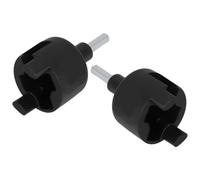 DIYEAH Isolateurs De Clôture Électrique 2 Pièces Embouts Plastique Auto-taraudeurs pour Poteaux Outil Installation Rapide Et Pratique pour Clôtures Électriques Et Gestion du Bétail en