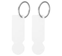 DIYEAH Jeton De Caddie En Acier Inoxydable 2 PièCes 7.5X2.3Cm Pour Chariot À Roulettes Courses Porte-CléS Polyvalent Utilisable En Supermarché