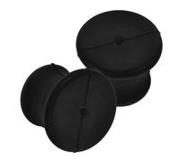 DIYEAH Jeu de 2 Supports pour Diapasons en Caoutchouc Noir, Stables et Solide, pour Contemplation et Harmonisation des Chakras