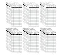 DIYEAH Journal de Suivi des Dépenses Carnet de Dépenses Professionnelles 100pcs 15,1x7,6cm Papier Noir Suivi Budgétaire Bureau Voyage Équipes et Petites Entreprises