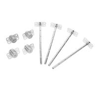 DIYEAH Kit 4 Pièces de Tiges de Levage en Fer 18 Cm pour Réglage Appui-tête Canapé, Mécanisme Réglable pour Meubles de Salon, Installation Facile pour Remplacement et Ajustement