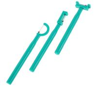 DIYEAH Kit D’entraînement des Muscles Buccaux 3 Pièces Plastique Vert - Outil D’exercice de Latéralisation Stabilité Mâchoire pour Orthophonie, Rééducation Langue, Exercice Pointe Langue