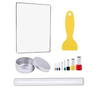 DIYEAH Kit de Bricolage en Argile 11 Pièces Outils de Modelage pour Argile Polymère Couteau Rond et Plaque de Pressage Coffret Complet pour Sculpture DIY Créatif Fait Main pour