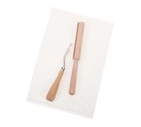 DIYEAH Kit de Crochet pour Tapis Outil de Crochet Courbé Bois Outils pour Fil à Tapis et Tissus Maille