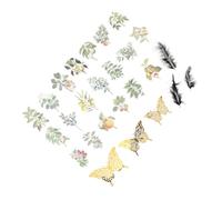 DIYEAH Kit de Cyanotype Gabarits de Papier Cyanotype en Plastique Pochoirs d'impression Accessoires pour Création 26 Pièces Matériel de Bricolage pour Projets Créatifs et Activités Manuelles