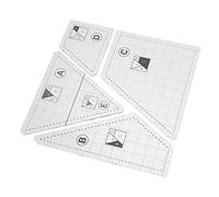 DIYEAH Kit De Gabarits De Découpe Pour Matelassage 1 Ensemble Doutils De Couture De Tissu Règle En Acrylique Par Stitching Ruler Pour Patchwork Craft