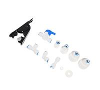 DIYEAH Kit de Raccord pour Tuyau D'alimentation en Eau pour Machine à Glaçons et Cafetière, 1 Set en Pom Blanc, Installation Simple et Utilisation Sécurisée