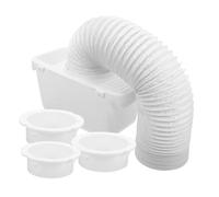 DIYEAH Kit De Raccordement Pour Conduit De Sèche-linge Intérieur, Collecteur De Peluches Bac D'évacuation D'eau, Kit De Ventilation Étanche En Plastique Compatible Sèche-linge Tambour