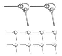 DIYEAH Kit de réparation pour arceaux de Tente (10 pièces) avec 2 | Anneaux pour arceaux de tente et connecteurs à 2 broches, accessoires de réparation pour matériel de camping, randonnée