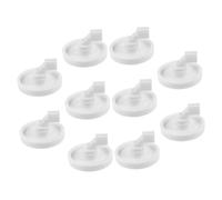 DIYEAH Kit de Réparation pour Lave- 10 Pièces Roues en Plastique Compatible Divers Modèles Accessoires de Panier Inférieur Installation Facile